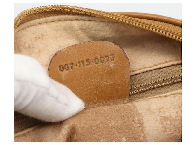 Gucci Borsa a Spalla Micro GG Supreme PVC Beige Oro 007 115 0093 Auth BAZ805 D'oro - vista 12