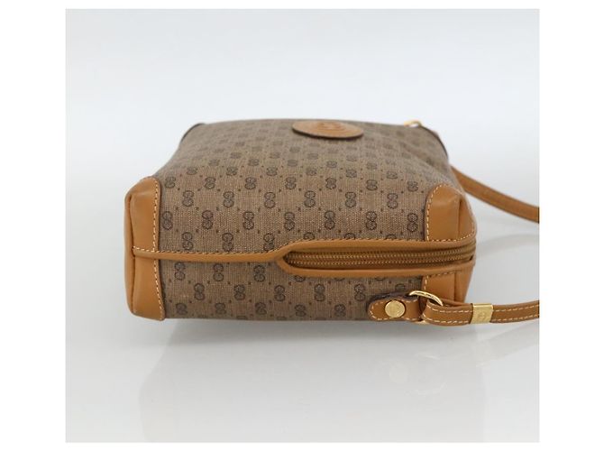 Gucci Borsa a Spalla Micro GG Supreme PVC Beige Oro 007 115 0093 Auth BAZ805 D'oro - vista 4