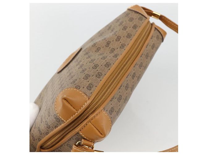 Gucci Borsa a Spalla Micro GG Supreme PVC Beige Oro 007 115 0093 Auth BAZ805 D'oro - vista 6