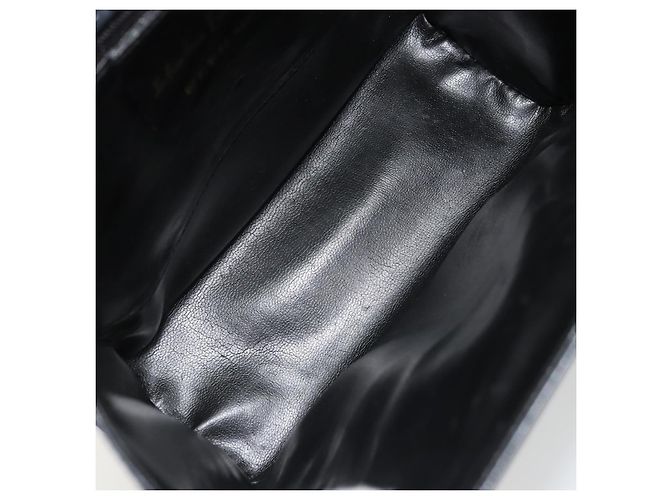 Borsa a Spalla Gancini in Pelle Salvatore Ferragamo Blu Navy Oro Auth YKZ1453A - vista 11