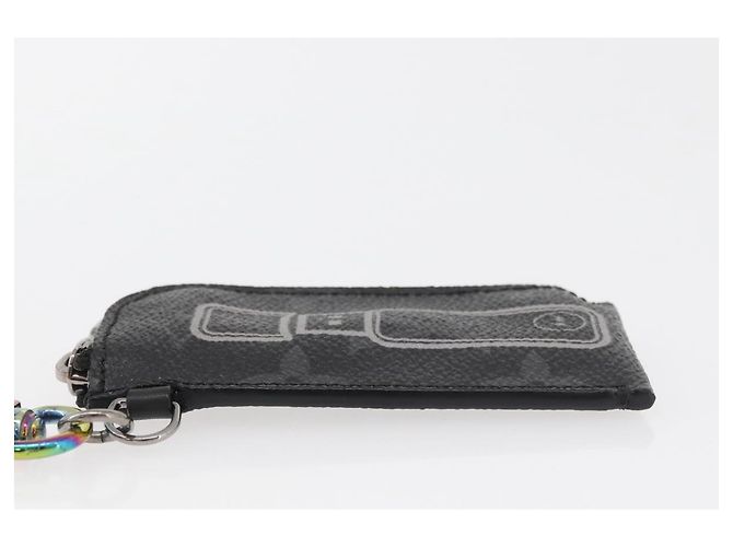 LOUIS VUITTON Monogram Eclipse Schlüsselanhänger Etoui Schlüsselhalter MP1856 Auth YKZ927A Monogramm - Ansicht 4