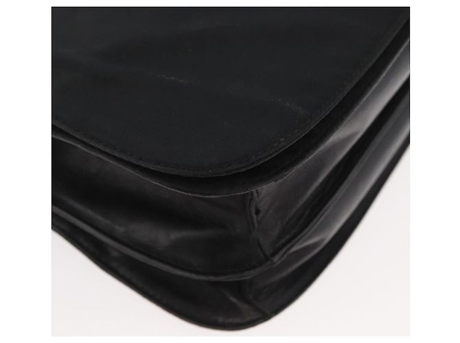 Borsa a Spalla PRADA Nylon Nero Argento Autentica YKZ1095A - vista 9