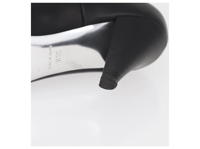 Botines de cuero negros GIVENCHY Auth 174625A - vista 10