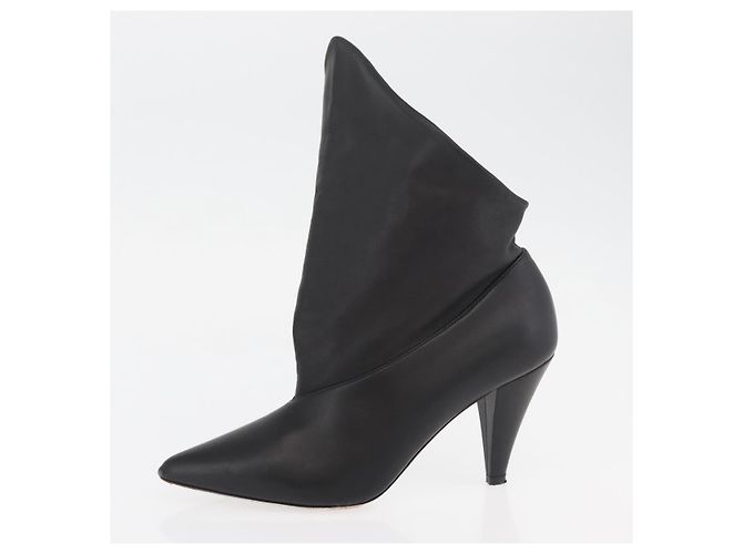 Botines de cuero negros GIVENCHY Auth 174625A - vista 20