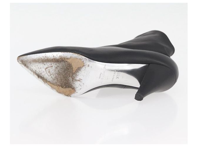 Botines de cuero negros GIVENCHY Auth 174625A - vista 22