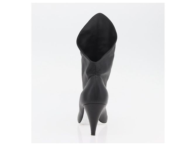 Botines de cuero negros GIVENCHY Auth 174625A - vista 27