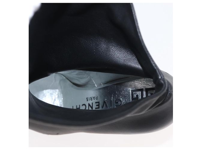 Botines de cuero negros GIVENCHY Auth 174625A - vista 29