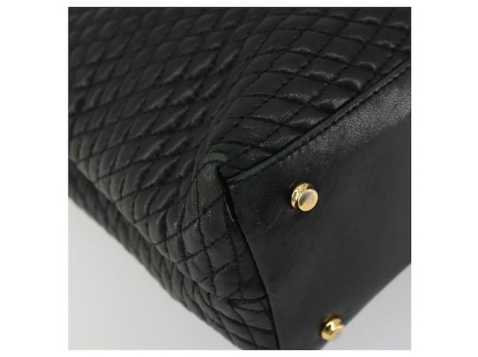 BALLY Borsa a Spalla a Catena Pelle Nera Oro Auth BSZ498 Nero D'oro - vista 14