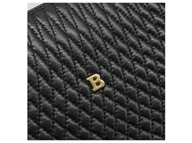 BALLY Borsa a Spalla a Catena Pelle Nera Oro Auth BSZ498 Nero D'oro - vista 18