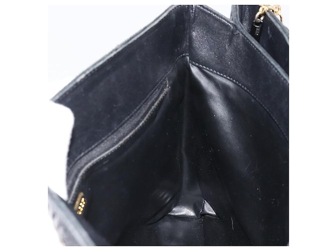 BALLY Borsa a Spalla a Catena Pelle Nera Oro Auth BSZ498 Nero D'oro - vista 22