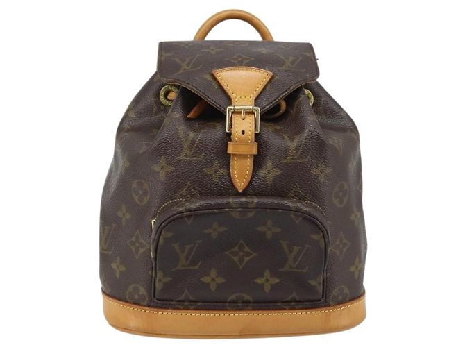 LOUIS VUITTON Zaino Monogram Montsouris PM M51137 LV Auth AMZ312 Monogramma - vista 13