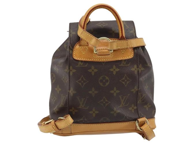 LOUIS VUITTON Zaino Monogram Montsouris PM M51137 LV Auth AMZ312 Monogramma - vista 2