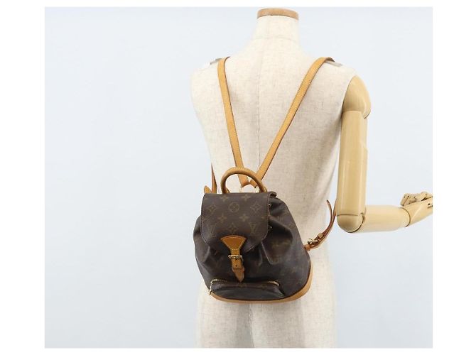 LOUIS VUITTON Zaino Monogram Montsouris PM M51137 LV Auth AMZ312 Monogramma - vista 26