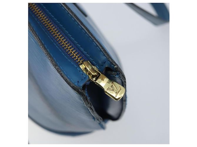 LOUIS VUITTON Borsa a Spalla Saint Jacques Epi Blu M52275 LV Auth AMZ176 - vista 10