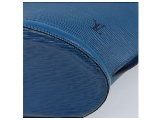 LOUIS VUITTON Borsa a Spalla Saint Jacques Epi Blu M52275 LV Auth AMZ176 - vista 14