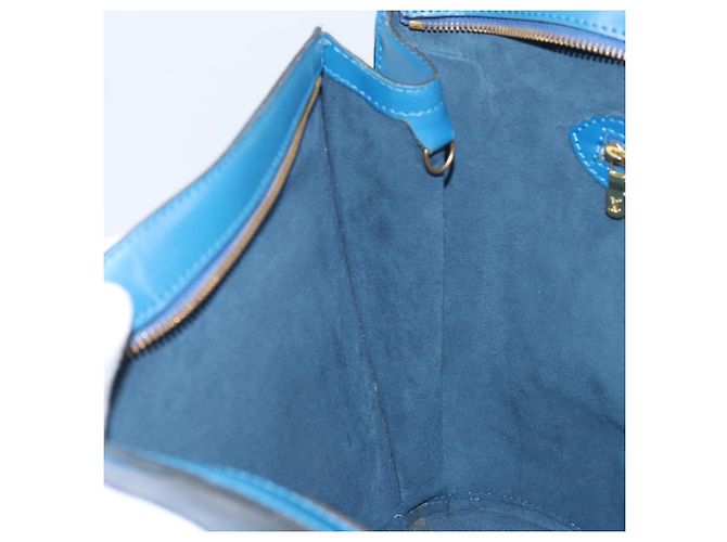 LOUIS VUITTON Borsa a Spalla Saint Jacques Epi Blu M52275 LV Auth AMZ176 - vista 19