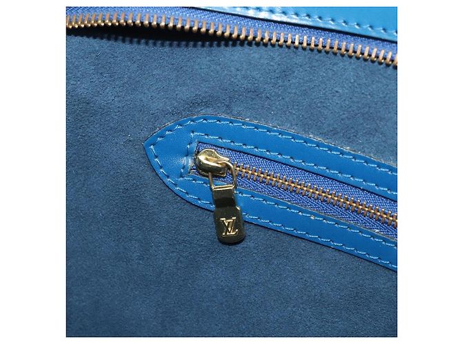LOUIS VUITTON Borsa a Spalla Saint Jacques Epi Blu M52275 LV Auth AMZ176 - vista 20