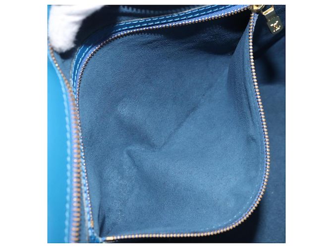 LOUIS VUITTON Borsa a Spalla Saint Jacques Epi Blu M52275 LV Auth AMZ176 - vista 21
