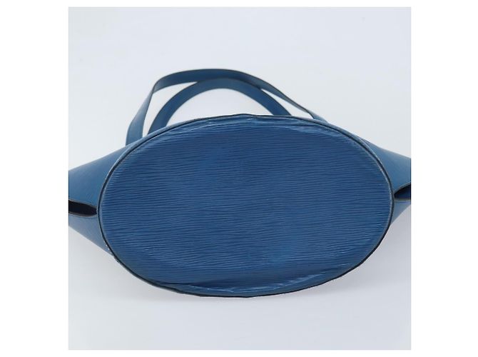 LOUIS VUITTON Borsa a Spalla Saint Jacques Epi Blu M52275 LV Auth AMZ176 - vista 5