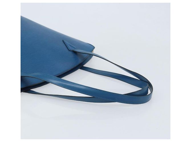 LOUIS VUITTON Borsa a Spalla Saint Jacques Epi Blu M52275 LV Auth AMZ176 - vista 7