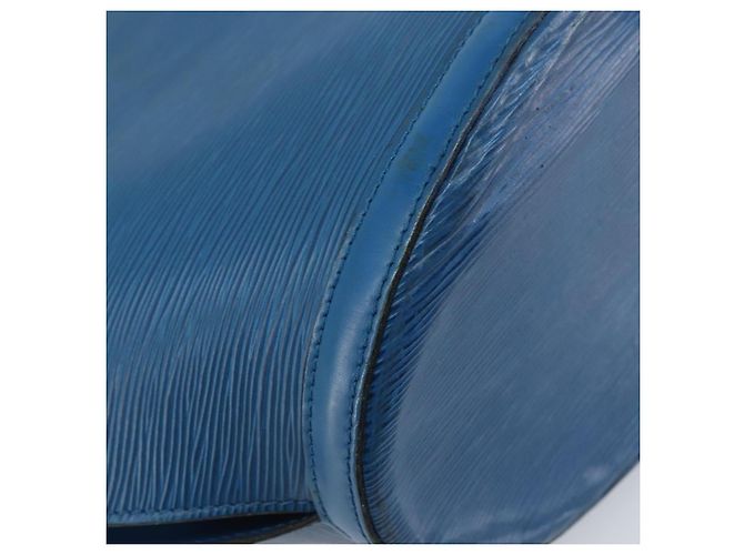 LOUIS VUITTON Borsa a Spalla Saint Jacques Epi Blu M52275 LV Auth AMZ176 - vista 9