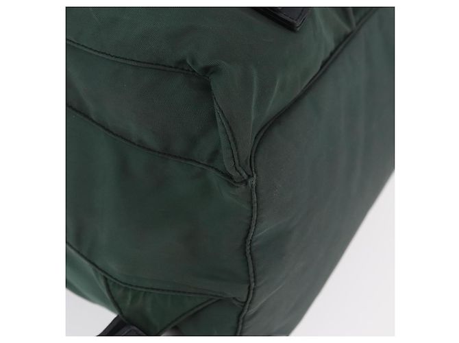Zaino PRADA in nylon verde argento Auth BSZ500 - vista 17