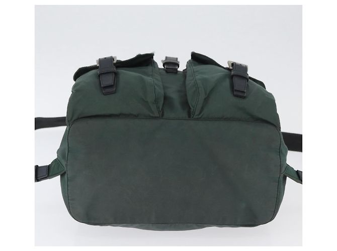 Zaino PRADA in nylon verde argento Auth BSZ500 - vista 5