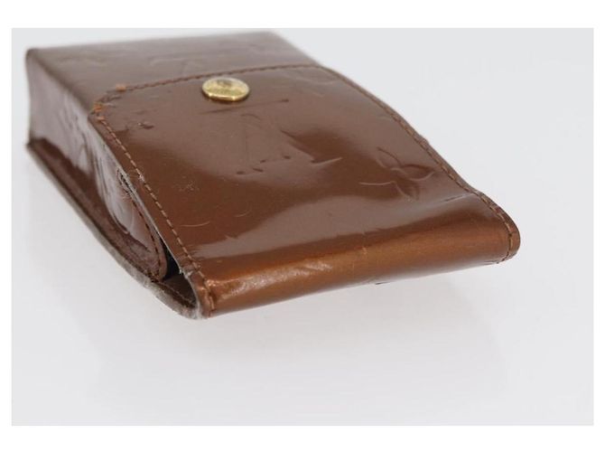 LOUIS VUITTON Estuche para Cigarrillos Vernis 4 Set Bronce Rosa Lavanda LV Auth 175001 - vista 17