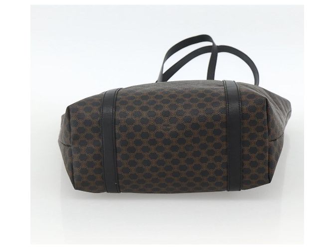 Céline Borsa tote in tela Macadam CELINE in pelle PVC nera e oro Auth YKZ828A Nero D'oro - vista 5