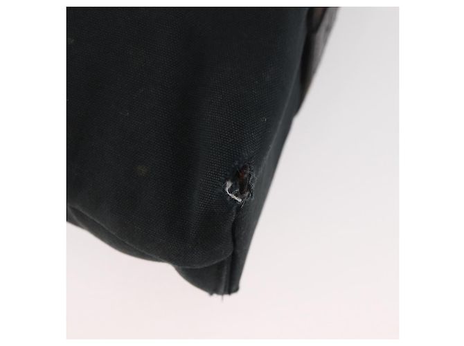 Hermès HERMES Borsa a Mano Trocha Horizontal Zonal MM in Tela Nera Auth ARZ908 Nero - vista 16