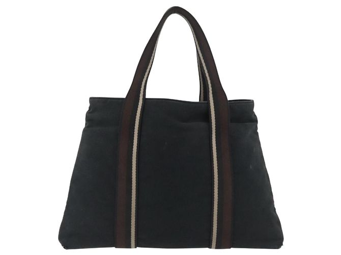 Hermès HERMES Borsa a Mano Trocha Horizontal Zonal MM in Tela Nera Auth ARZ908 Nero - vista 2