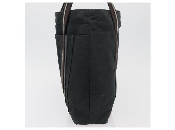 Hermès HERMES Borsa a Mano Trocha Horizontal Zonal MM in Tela Nera Auth ARZ908 Nero - vista 3
