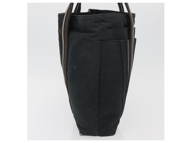 Hermès HERMES Borsa a Mano Trocha Horizontal Zonal MM in Tela Nera Auth ARZ908 Nero - vista 4
