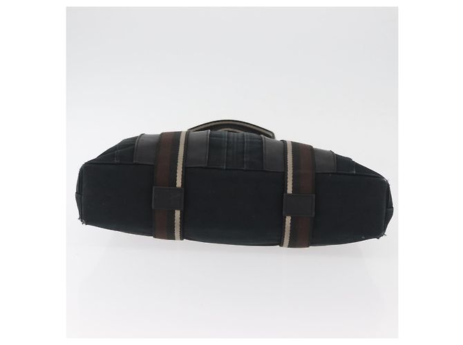 Hermès HERMES Borsa a Mano Trocha Horizontal Zonal MM in Tela Nera Auth ARZ908 Nero - vista 5