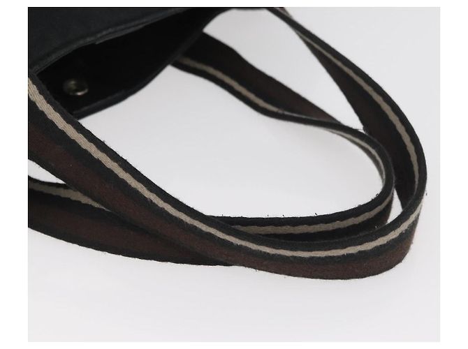Hermès HERMES Borsa a Mano Trocha Horizontal Zonal MM in Tela Nera Auth ARZ908 Nero - vista 7