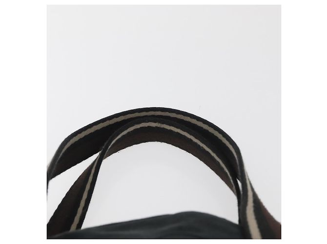 Hermès HERMES Borsa a Mano Trocha Horizontal Zonal MM in Tela Nera Auth ARZ908 Nero - vista 8