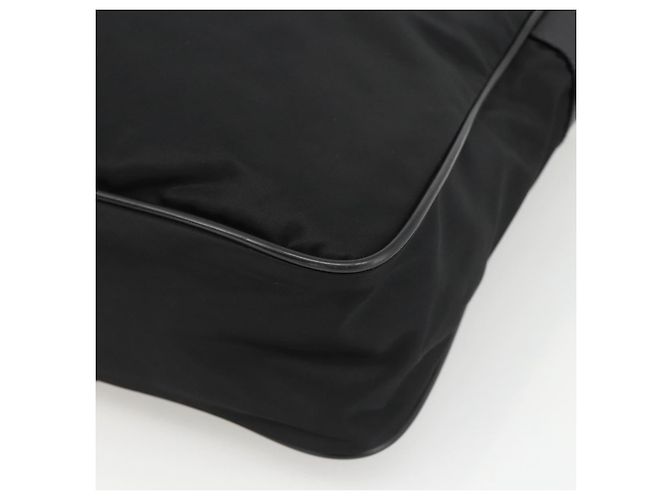 Borsa a spalla PRADA in nylon nero argento autentica am11267 - vista 15