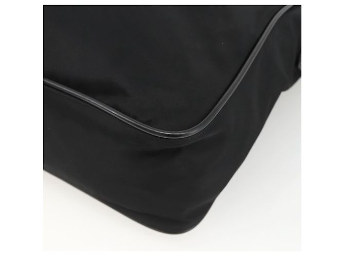 Borsa a spalla PRADA in nylon nero argento autentica am11267 - vista 17