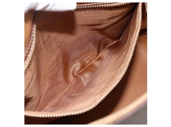 Céline Borsa a mano in tela Macadam CELINE in pelle PVC marrone oro Auth YKZ1026 D'oro - vista 21
