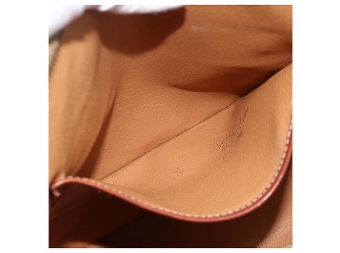 Céline Borsa a mano in tela Macadam CELINE in pelle PVC marrone oro Auth YKZ1026 D'oro - vista 22