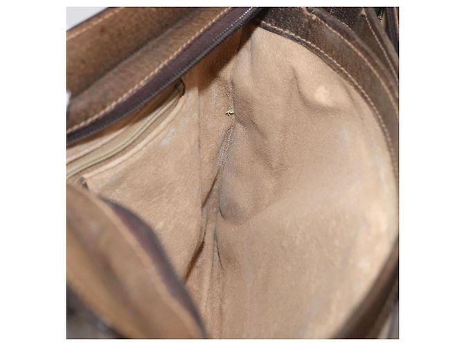Bolso Sherry Line GG Supreme Web de GUCCI en PVC beige y dorado 001 16 4085 Auth 174411 - vista 19
