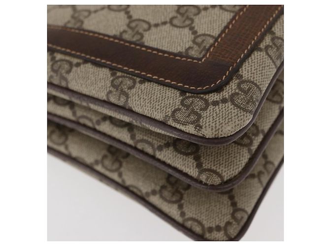Bolso Sherry Line GG Supreme Web de GUCCI en PVC beige y dorado 001 16 4085 Auth 174411 - vista 9