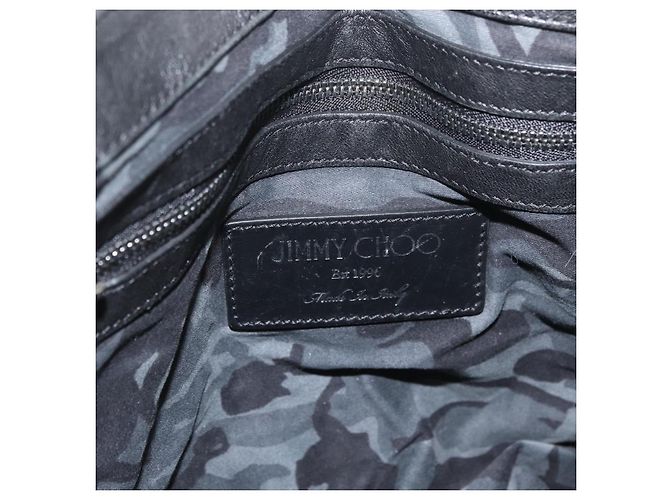 Borsa a mano Jimmy Choo in pelle nera Auth YKZ093 Nero - vista 10