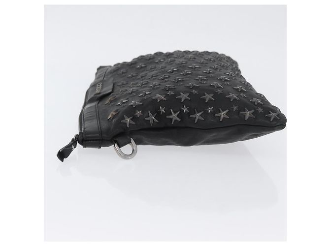 Borsa a mano Jimmy Choo in pelle nera Auth YKZ093 Nero - vista 4