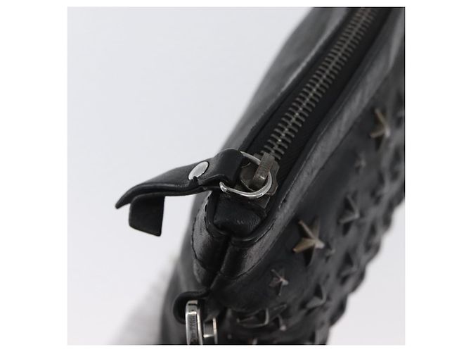Borsa a mano Jimmy Choo in pelle nera Auth YKZ093 Nero - vista 9