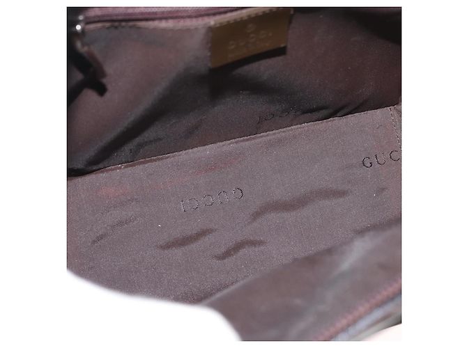 Borsa a mano in nylon Gucci Bamboo 2 vie verde argento autentica hk3678 - vista 11