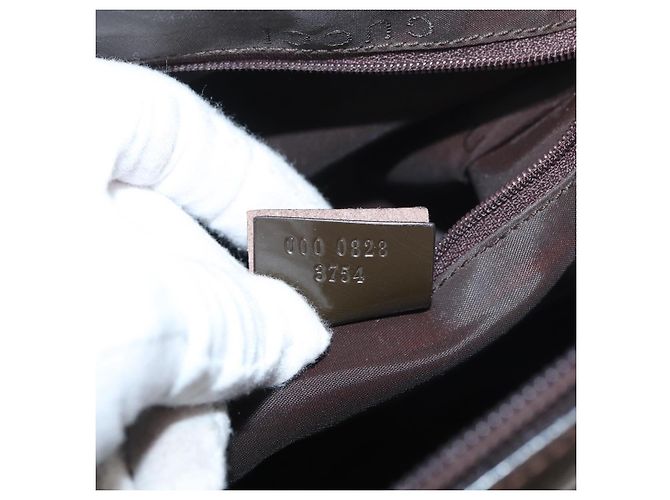 Borsa a mano in nylon Gucci Bamboo 2 vie verde argento autentica hk3678 - vista 12