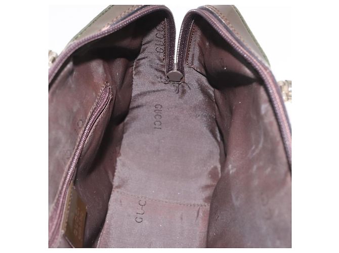 Borsa a mano in nylon Gucci Bamboo 2 vie verde argento autentica hk3678 - vista 21