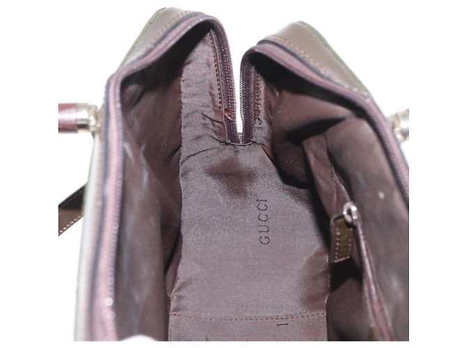 Borsa a mano in nylon Gucci Bamboo 2 vie verde argento autentica hk3678 - vista 22
