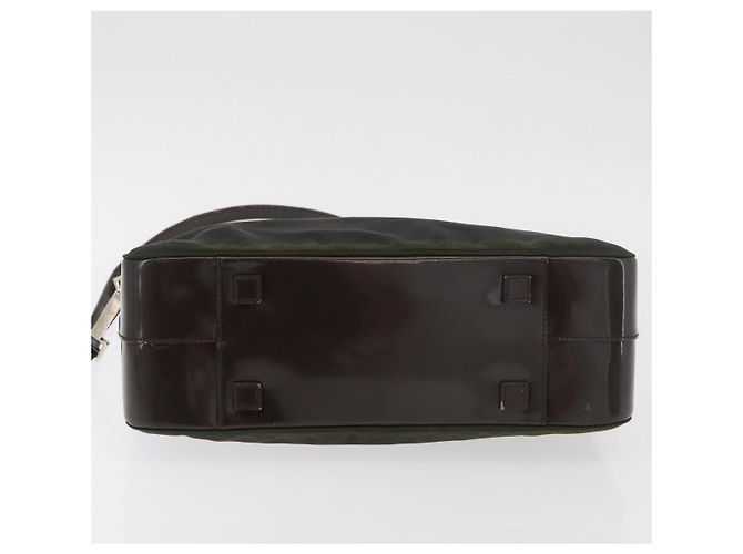 Borsa a mano in nylon Gucci Bamboo 2 vie verde argento autentica hk3678 - vista 5